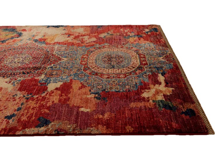 Detail image of 5' 1 x 6' 8 Hand Knotted Mamluk Ziegler Rug