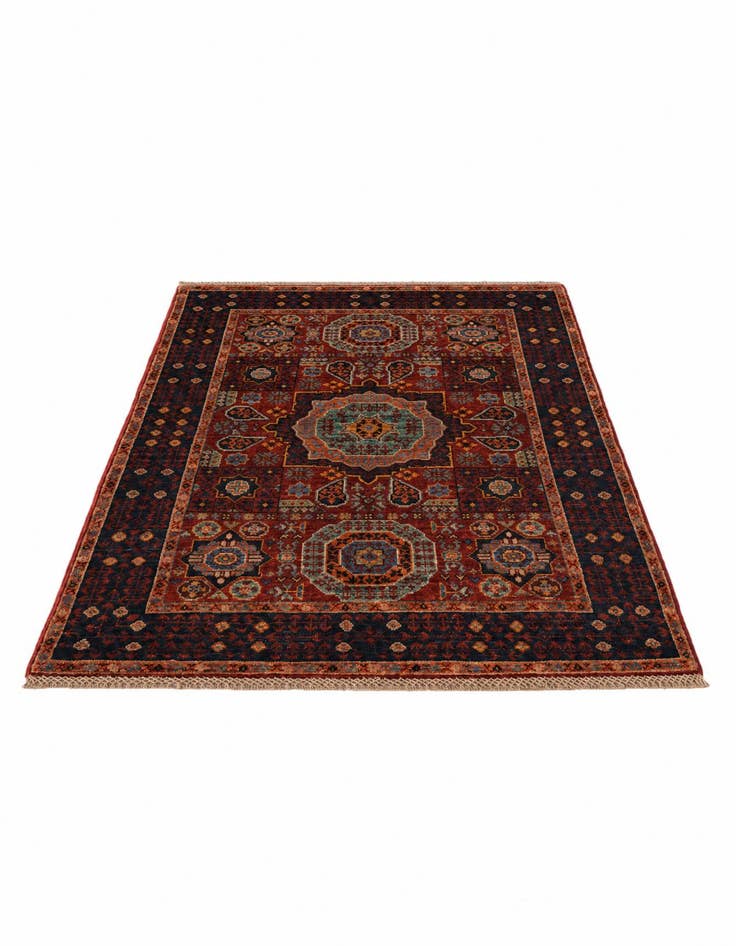 Detail image of 3' 4 x 5' Hand Knotted Mamluk Ziegler Rug