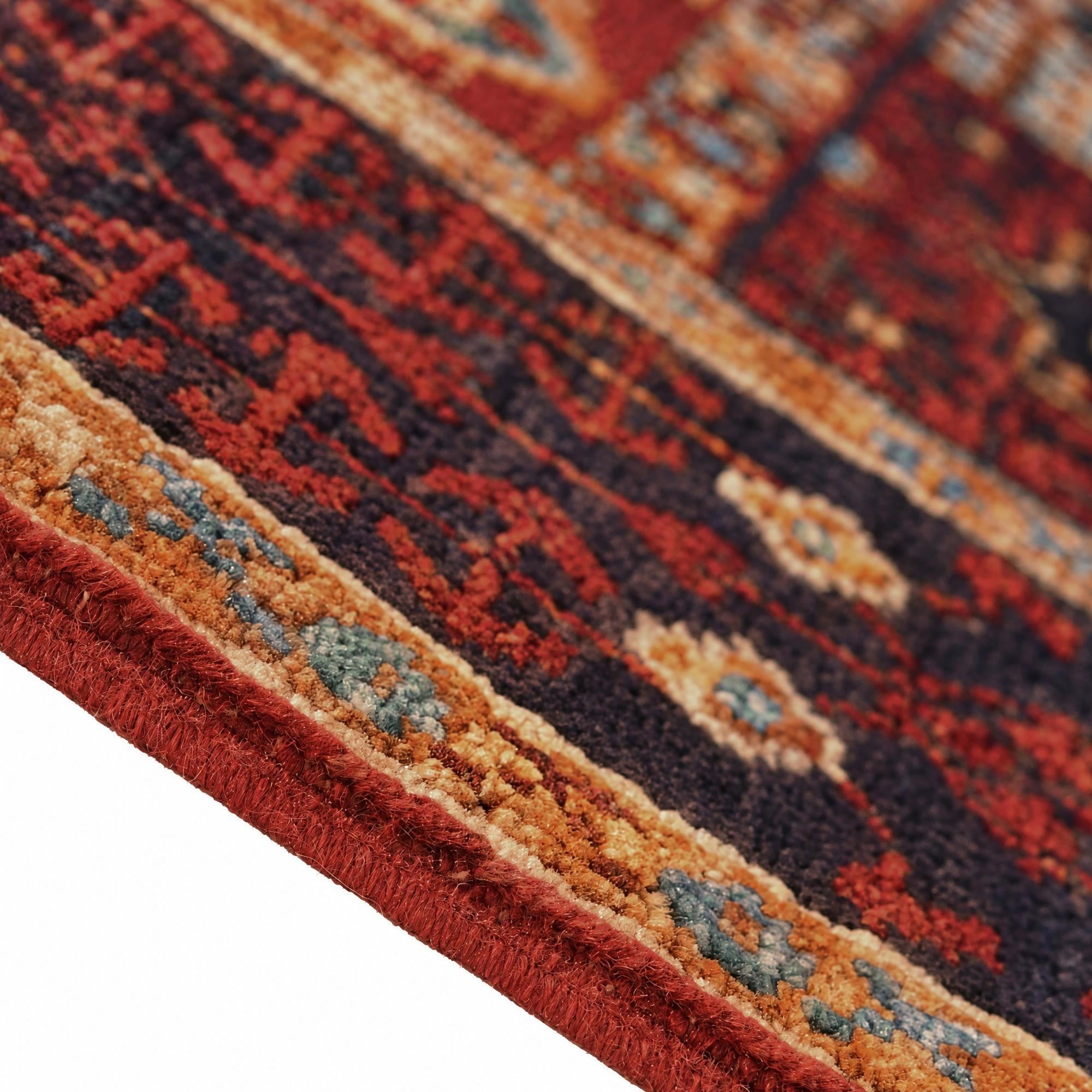 100cm x 150cm Hand Knotted Mamluk Ziegler Rug