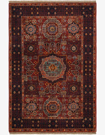 3' 4 x 5' Hand Knotted Mamluk Ziegler Rug
