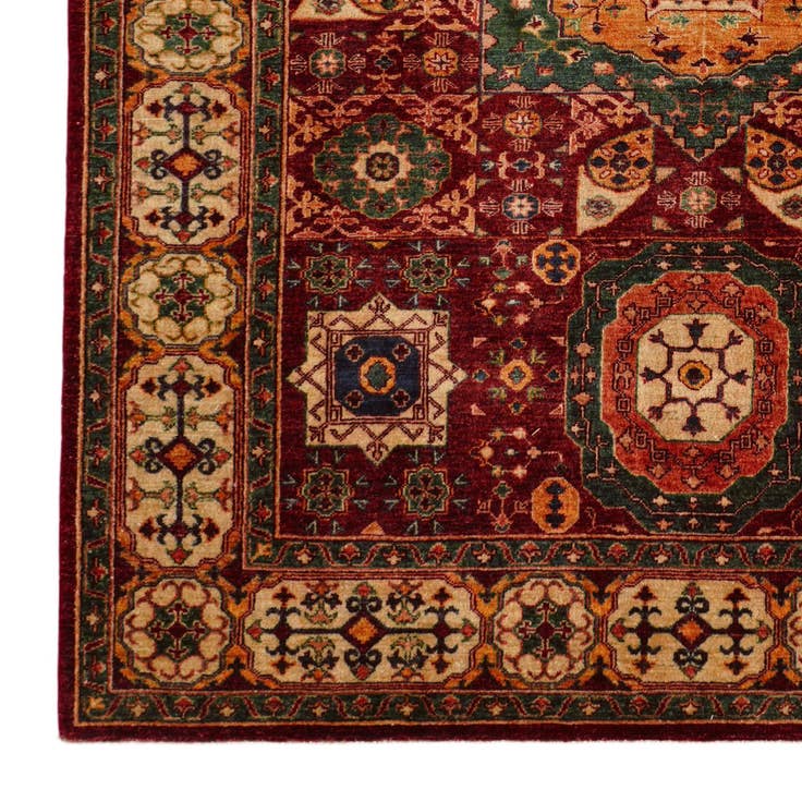 Detail image of 6' 3 x 8' 3 Hand Knotted Mamluk Ziegler Rug