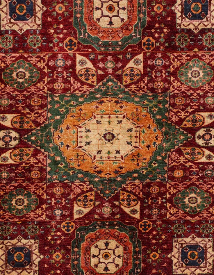 Detail image of 6' 3 x 8' 3 Hand Knotted Mamluk Ziegler Rug