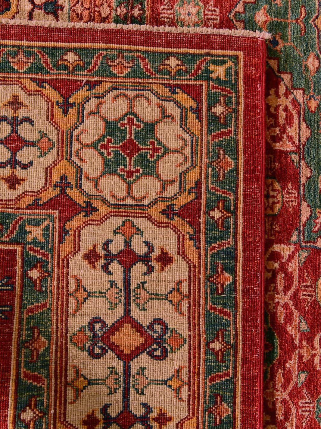 Detail image 12 of 12: 6' 3 x 8' 3 Hand Knotted Mamluk Ziegler Rug
