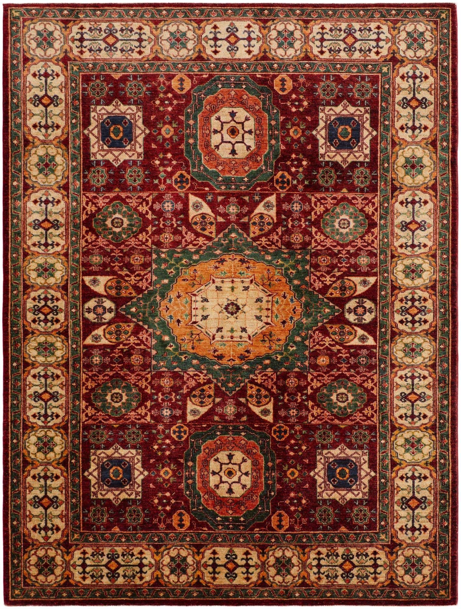 6' 3 x 8' 3 Hand Knotted Mamluk Ziegler Rug