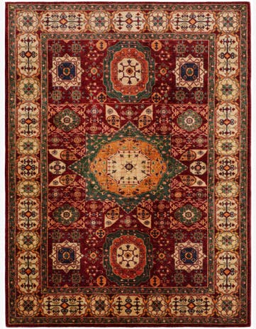 6' 3 x 8' 3 Hand Knotted Mamluk Ziegler Rug