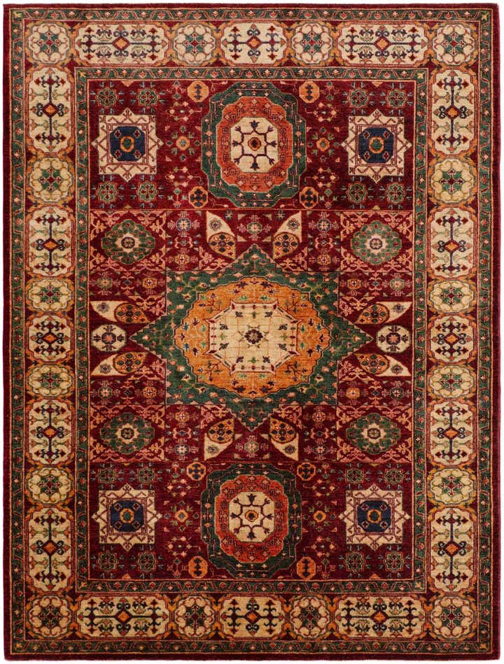 6' 3 x 8' 3 Hand Knotted Mamluk Ziegler Rug