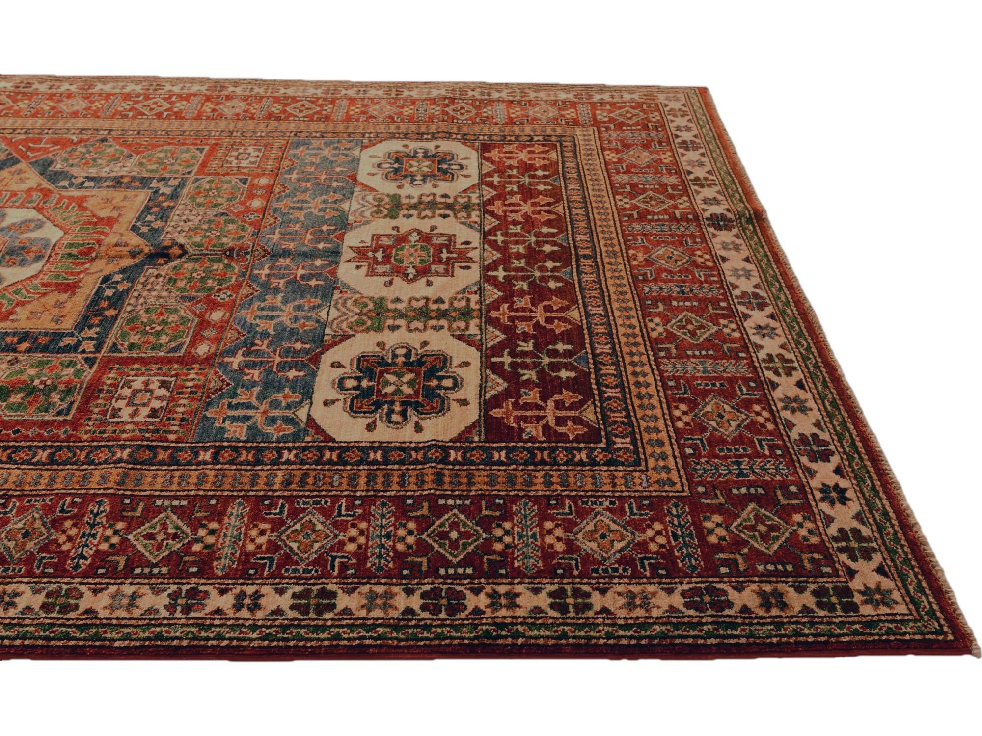 6' x 8' 9 Hand Knotted Mamluk Ziegler Rug