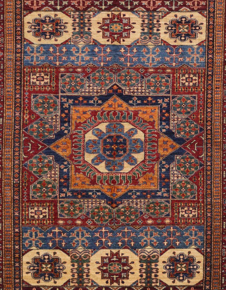 Detail image of 6' x 8' 9 Hand Knotted Mamluk Ziegler Rug