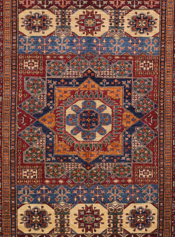 Detail image of 6' x 8' 9 Hand Knotted Mamluk Ziegler Rug