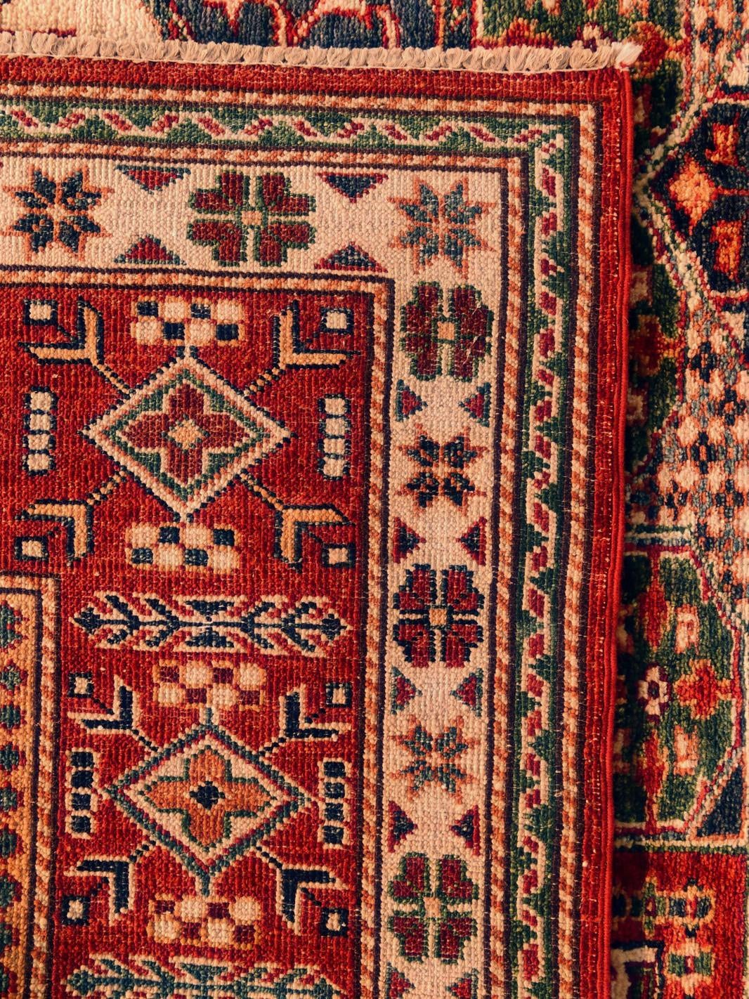 180cm x 265cm Hand Knotted Mamluk Ziegler Rug