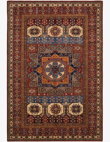 6' x 8' 9 Hand Knotted Mamluk Ziegler Rug