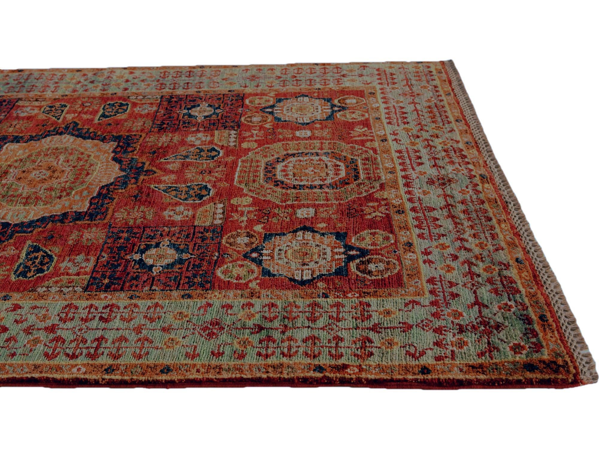 3' 7 x 5' 2 Hand Knotted Mamluk Ziegler Rug