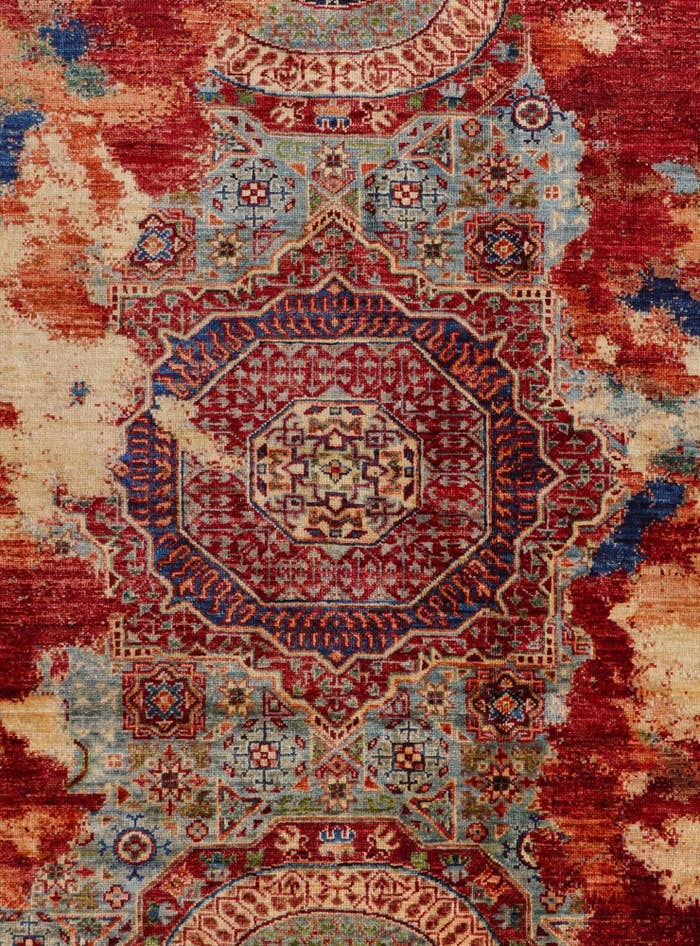 Detail image of 5' x 6' 10 Hand Knotted Mamluk Ziegler Rug