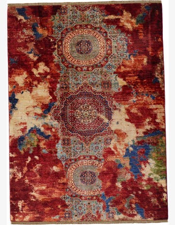 5' x 6' 10 Hand Knotted Mamluk Ziegler Rug