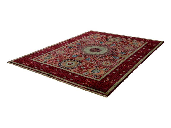 4' 11 x 6' 5 Hand Knotted Mamluk Ziegler Rug