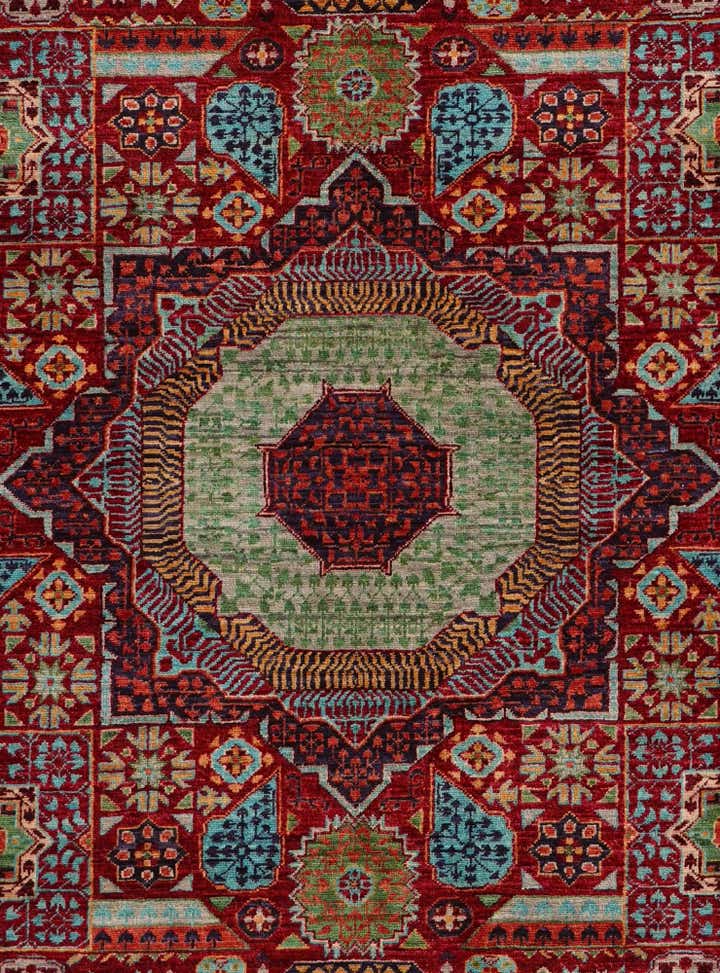 4' 11 x 6' 5 Hand Knotted Mamluk Ziegler Rug