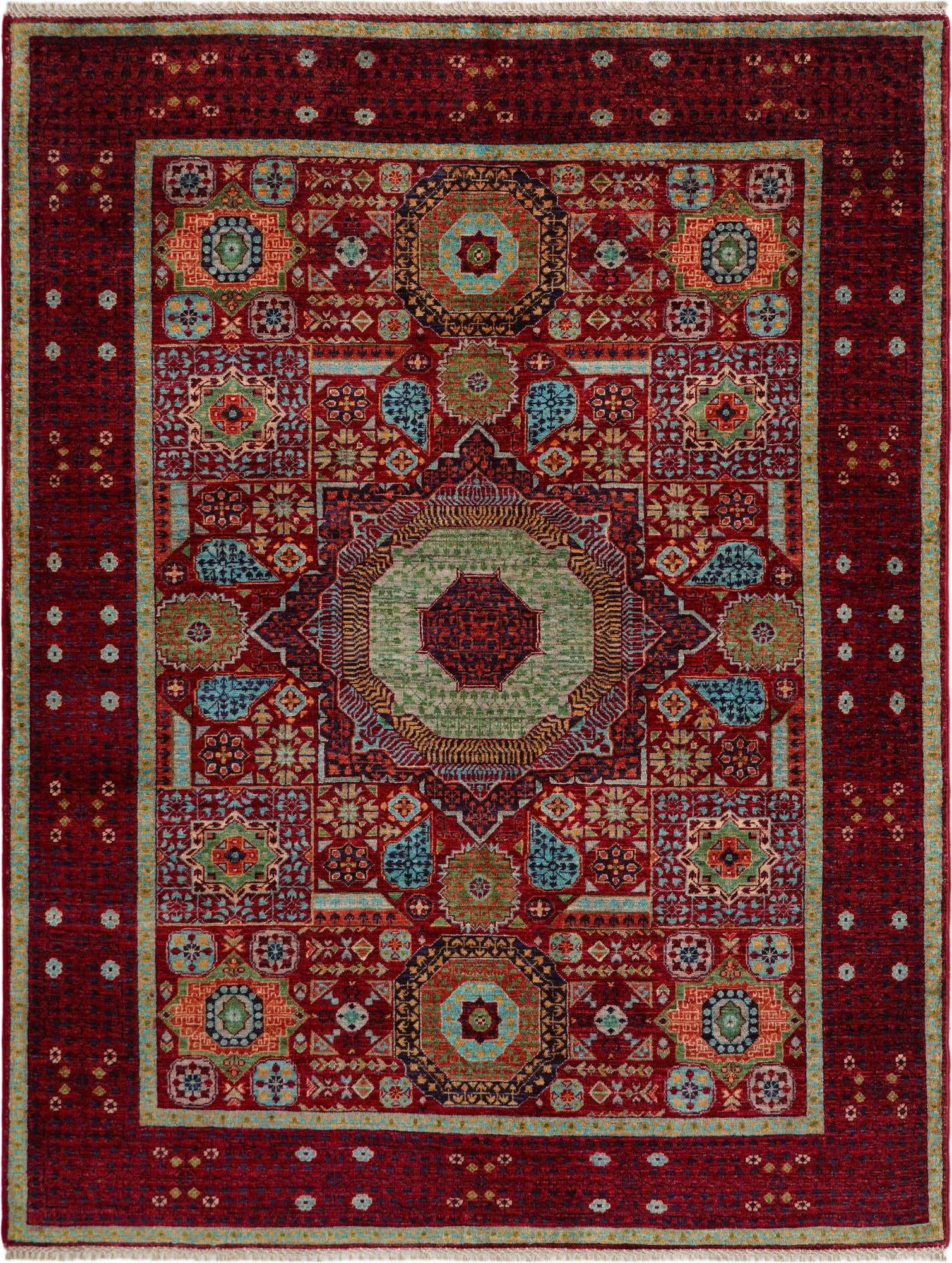 4' 11 x 6' 5 Hand Knotted Mamluk Ziegler Rug