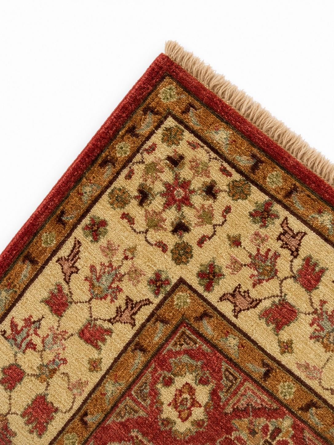 4' 11 x 6' 7 Hand Knotted Mamluk Ziegler Rug