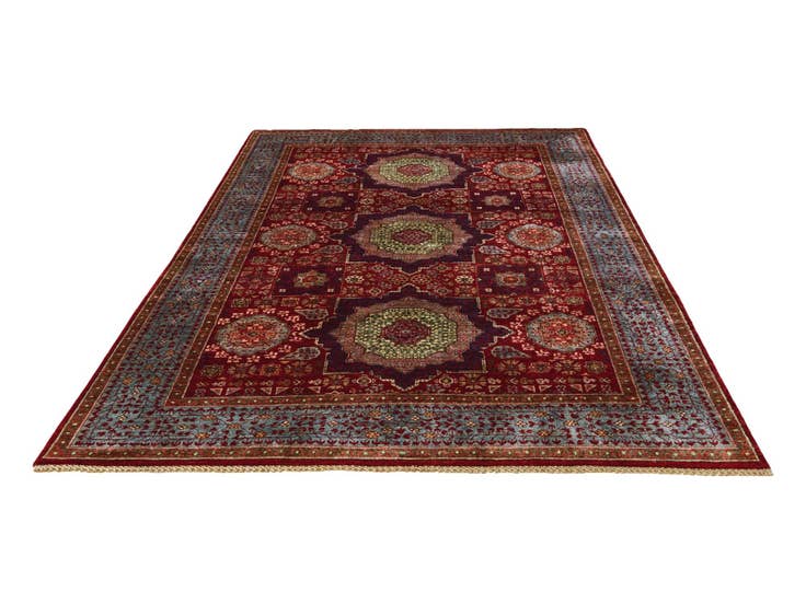 Detail image of 6' 8 x 9' 9 Hand Knotted Mamluk Ziegler Rug