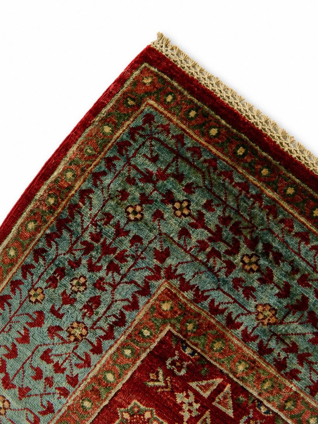 6' 8 x 9' 9 Hand Knotted Mamluk Ziegler Rug