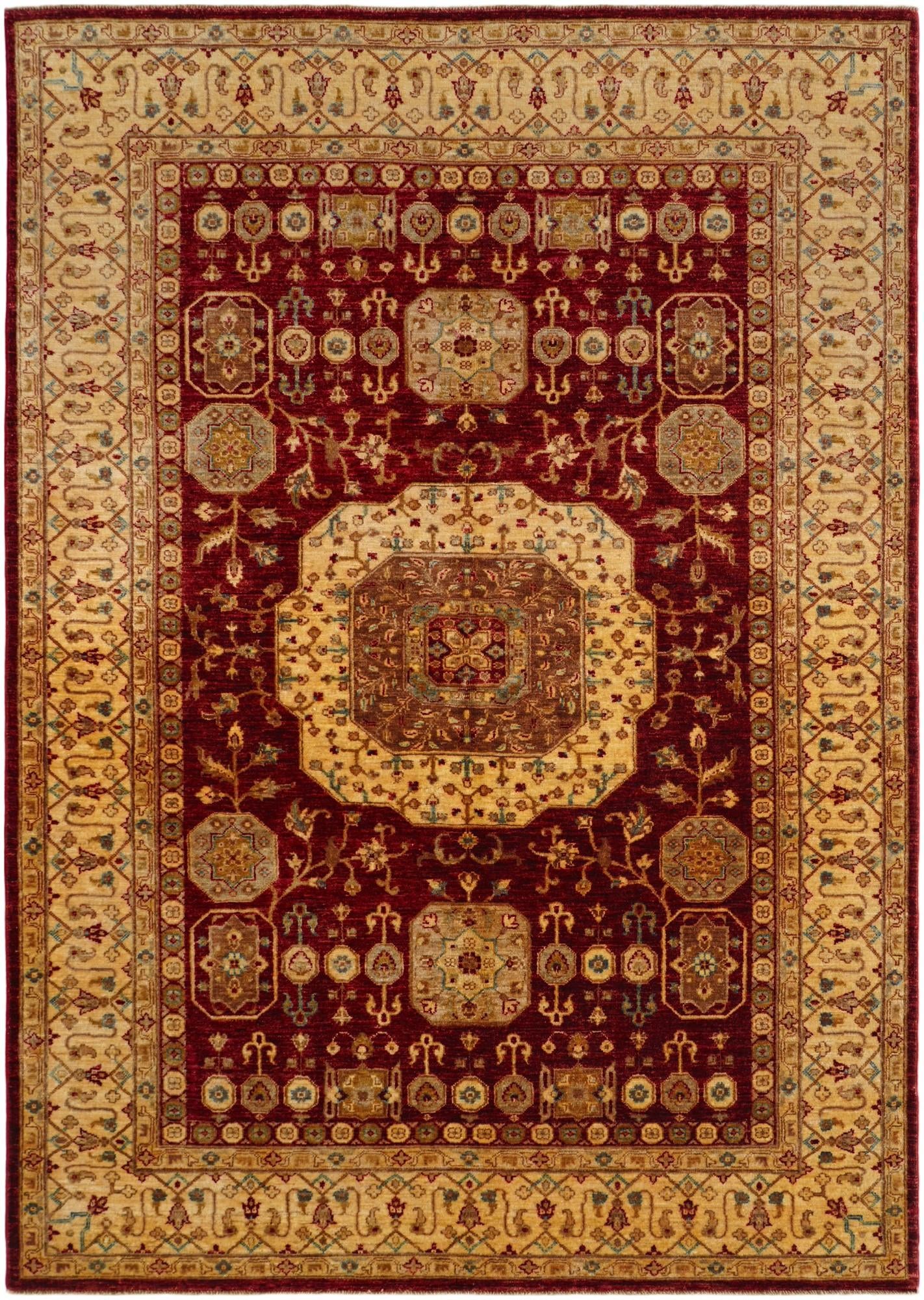 5' 7 x 7' 11 Hand Knotted Mamluk Ziegler Rug