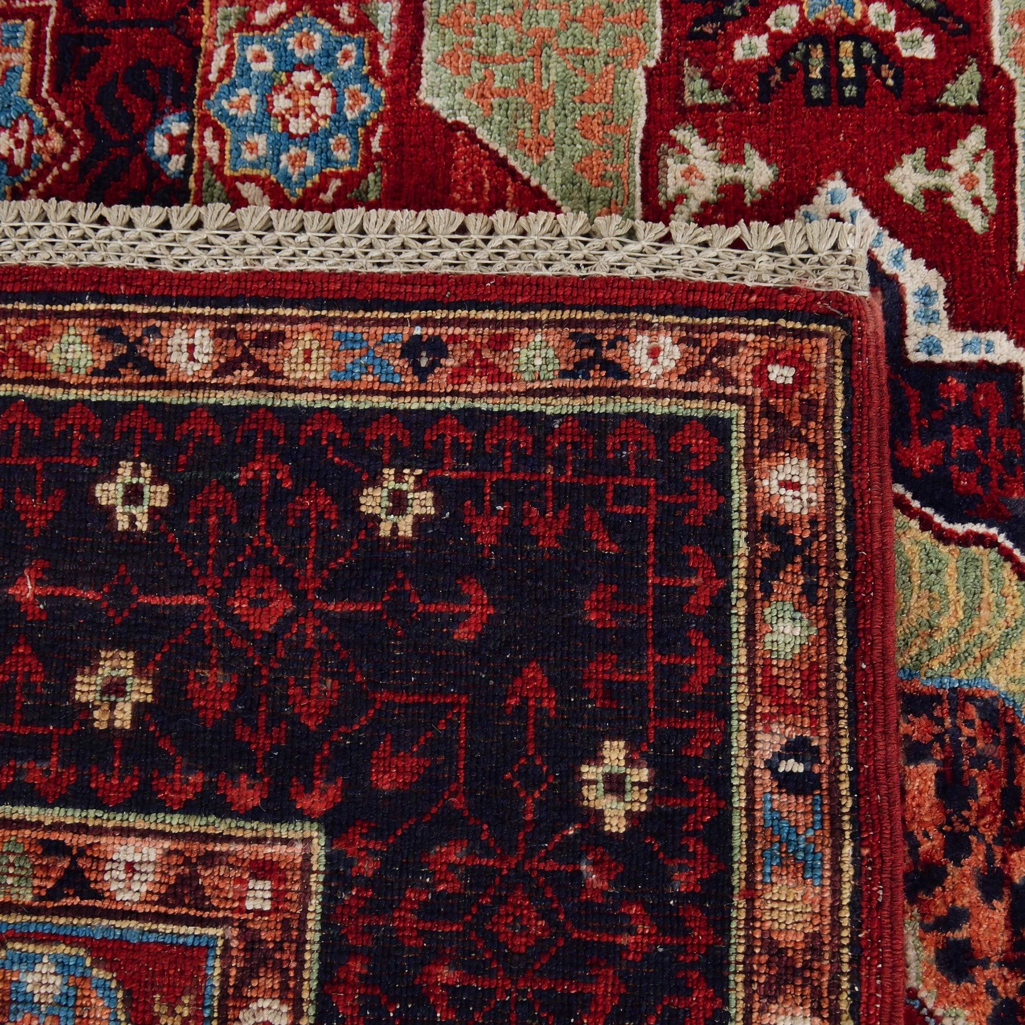 155cm x 200cm Hand Knotted Mamluk Ziegler Rug