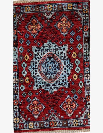 1' 11 x 2' 11 Hand Knotted Mamluk Ziegler Rug