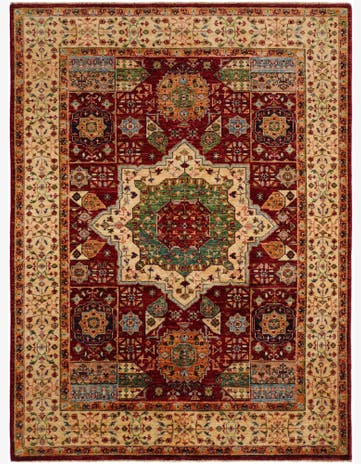 4' 11 x 6' 8 Hand Knotted Mamluk Ziegler Rug