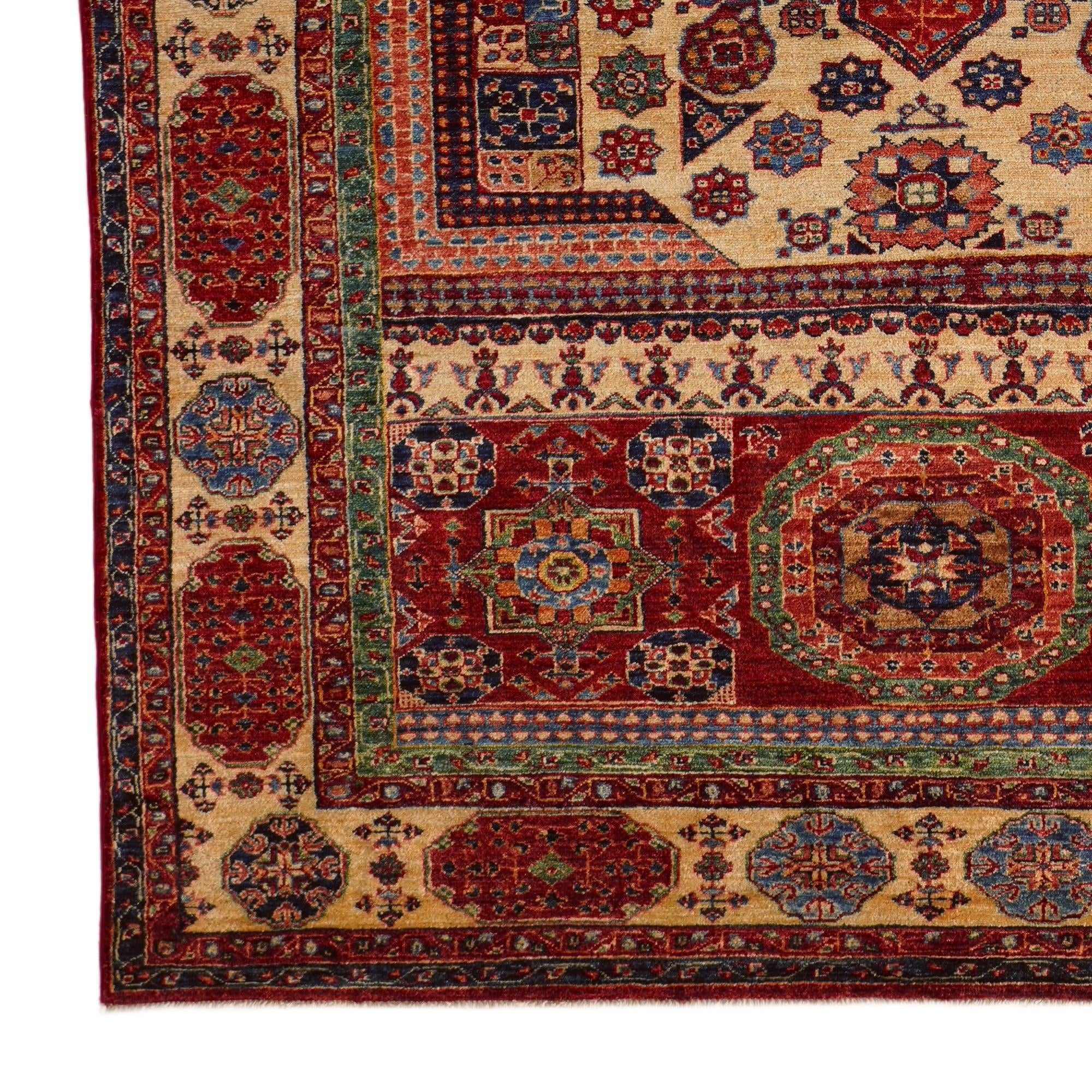 6' 6 x 9' 9 Hand Knotted Mamluk Ziegler Rug