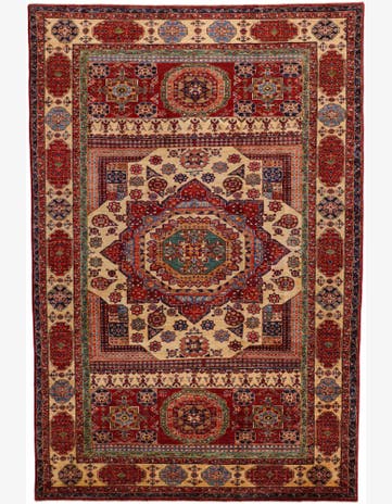 6' 6 x 9' 9 Hand Knotted Mamluk Ziegler Rug