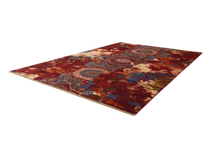 Detail image of 6' 10 x 10' Hand Knotted Mamluk Ziegler Rug