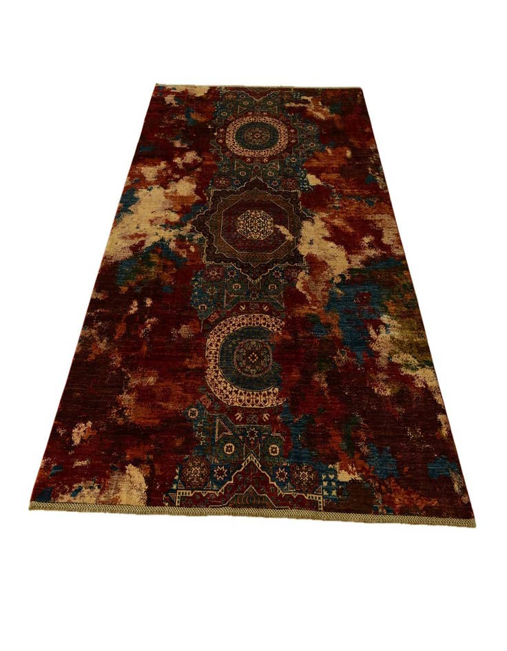 Detail image of 6' 10 x 10' Hand Knotted Mamluk Ziegler Rug