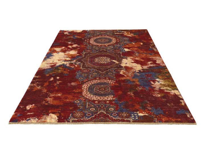 6' 10 x 10' Hand Knotted Mamluk Ziegler Rug