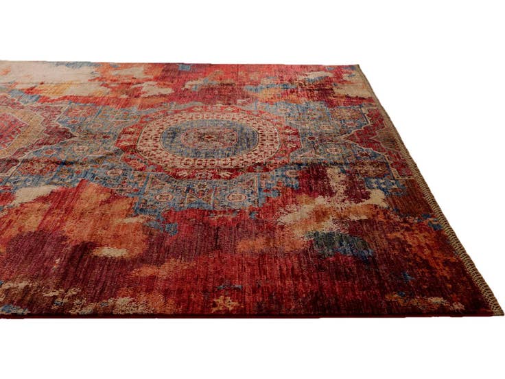 Detail image of 6' 10 x 10' Hand Knotted Mamluk Ziegler Rug