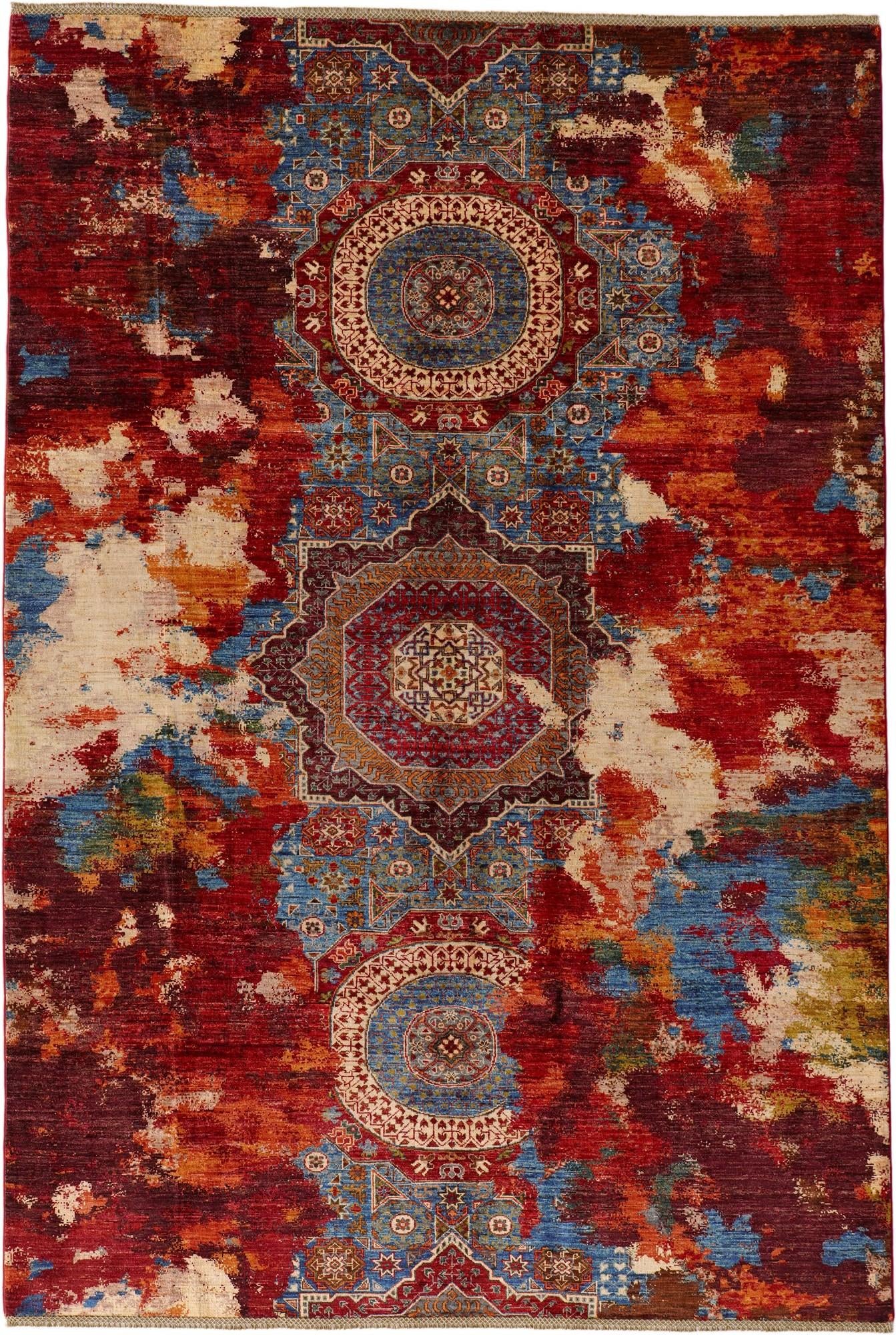 6' 10 x 10' Hand Knotted Mamluk Ziegler Rug