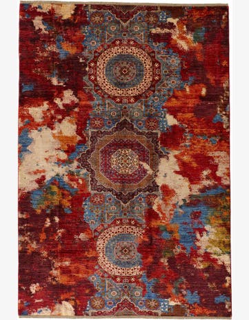 6' 10 x 10' Hand Knotted Mamluk Ziegler Rug