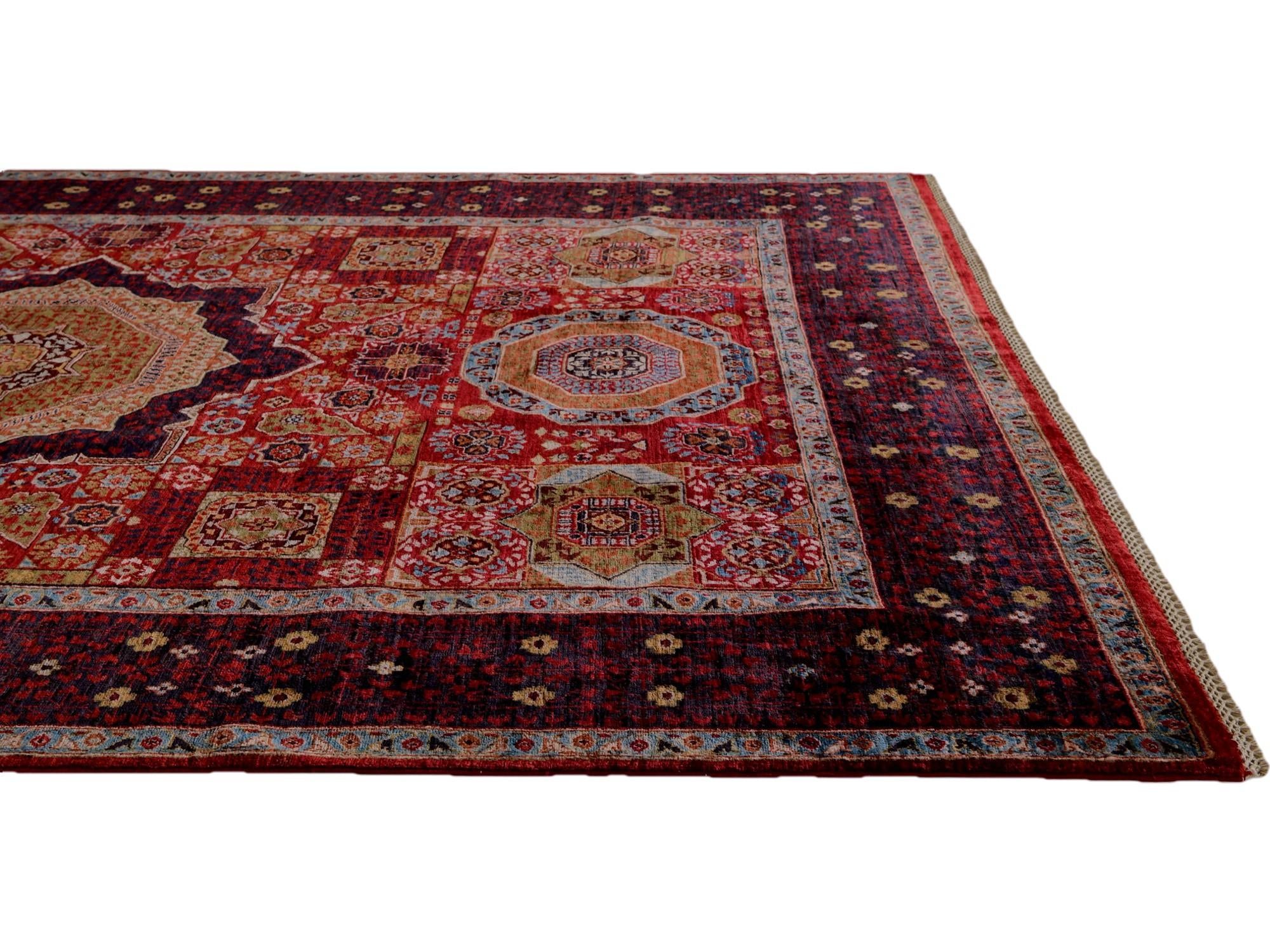 180cm x 275cm Hand Knotted Mamluk Ziegler Rug