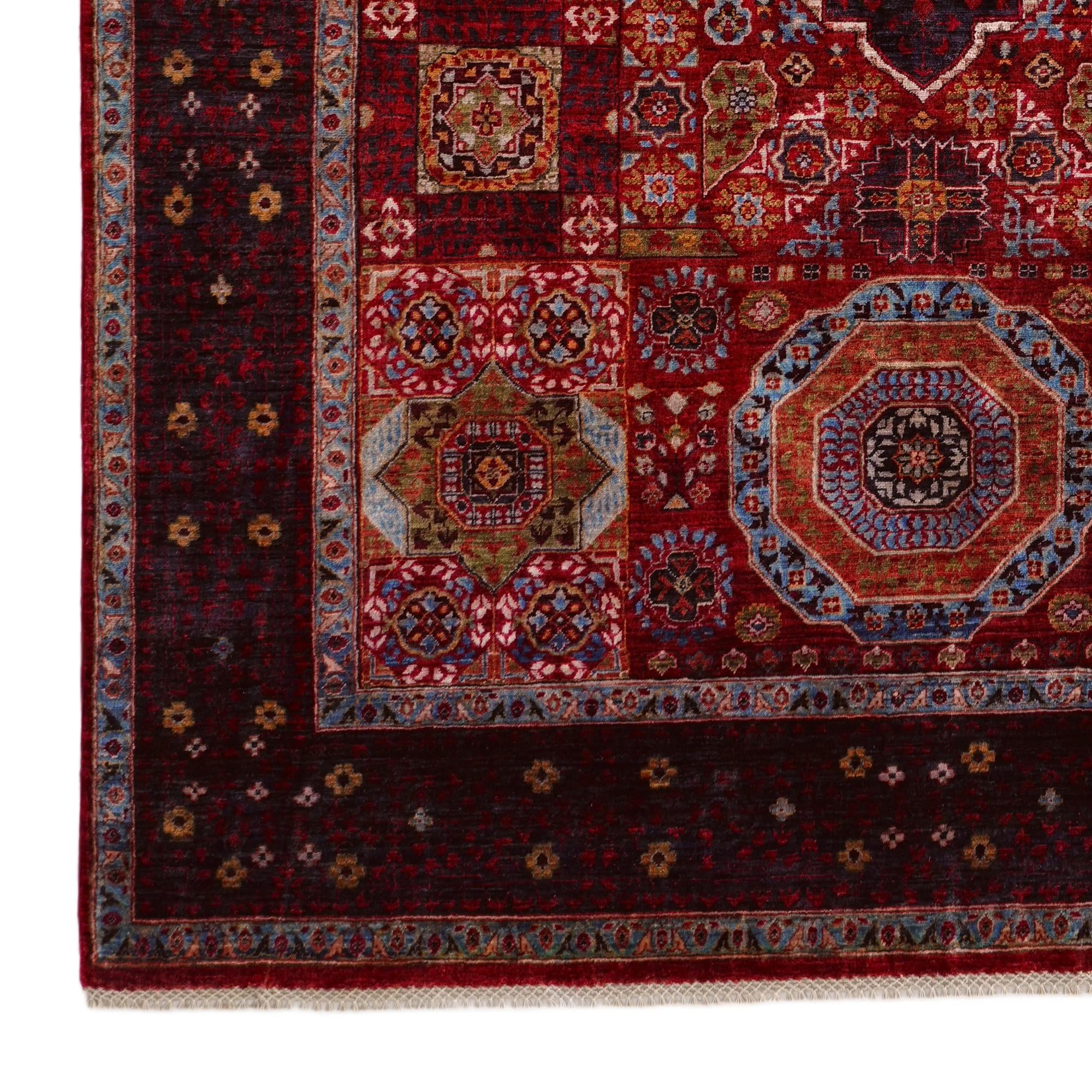 180cm x 275cm Hand Knotted Mamluk Ziegler Rug