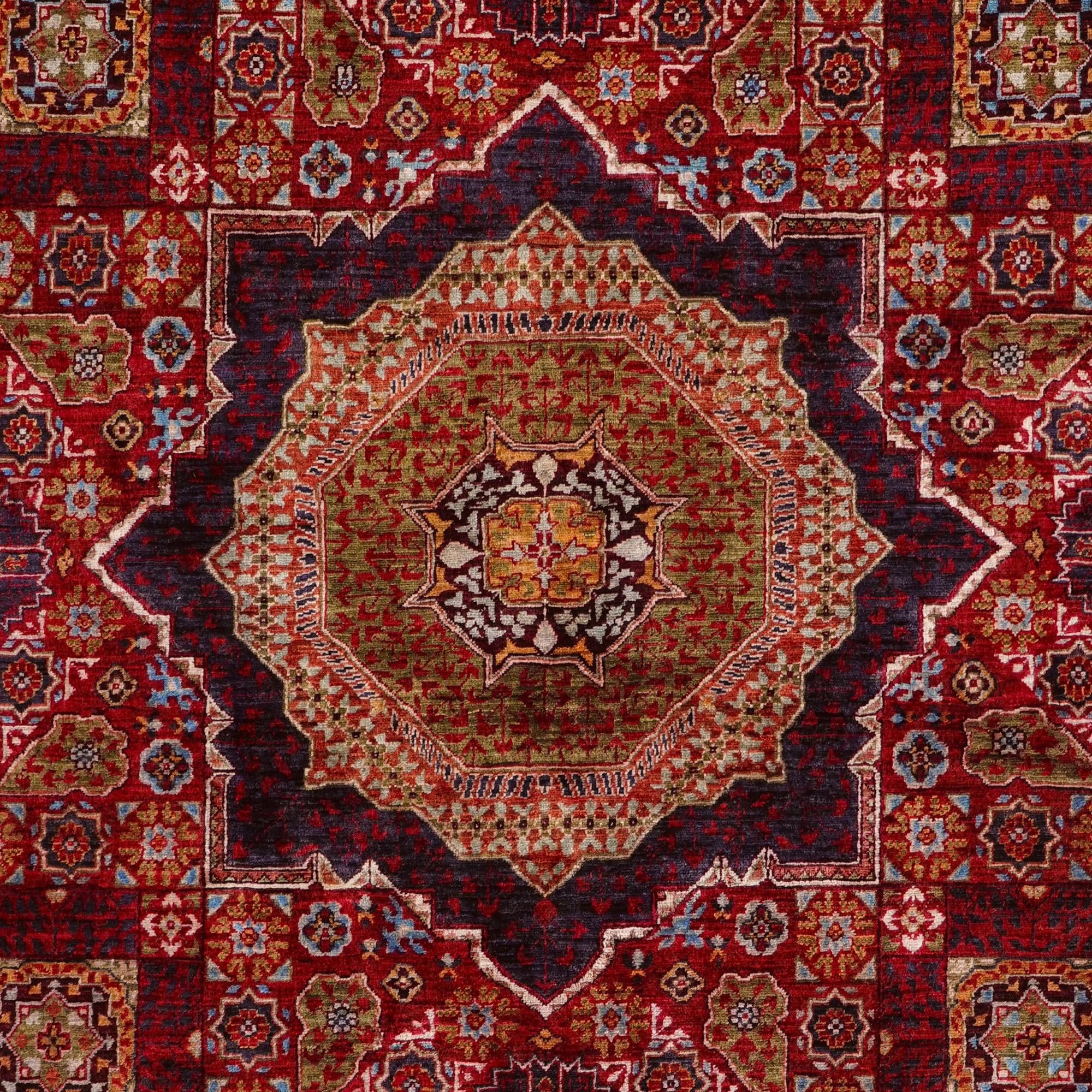 180cm x 275cm Hand Knotted Mamluk Ziegler Rug