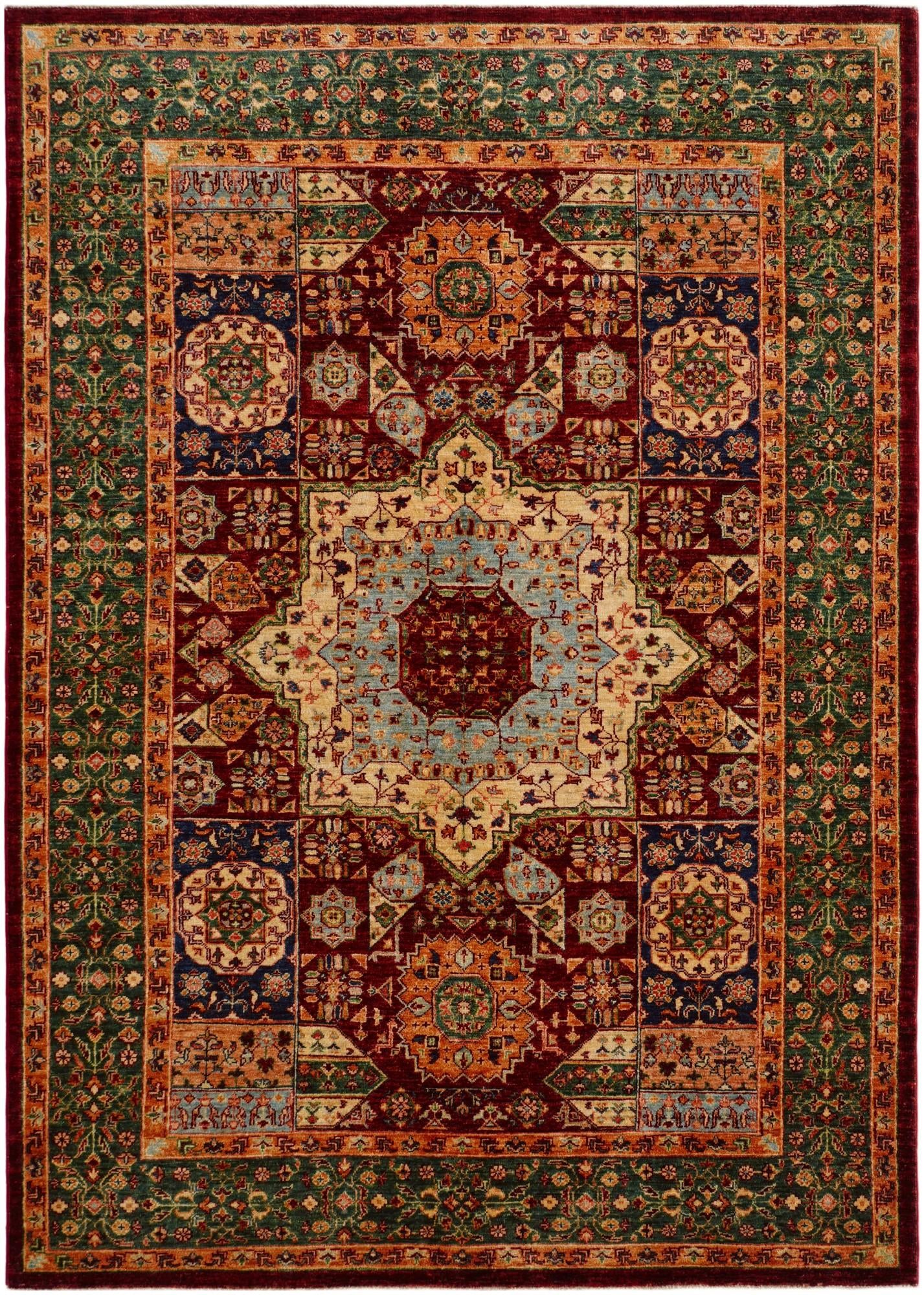 5' 10 x 8' Hand Knotted Mamluk Ziegler Rug