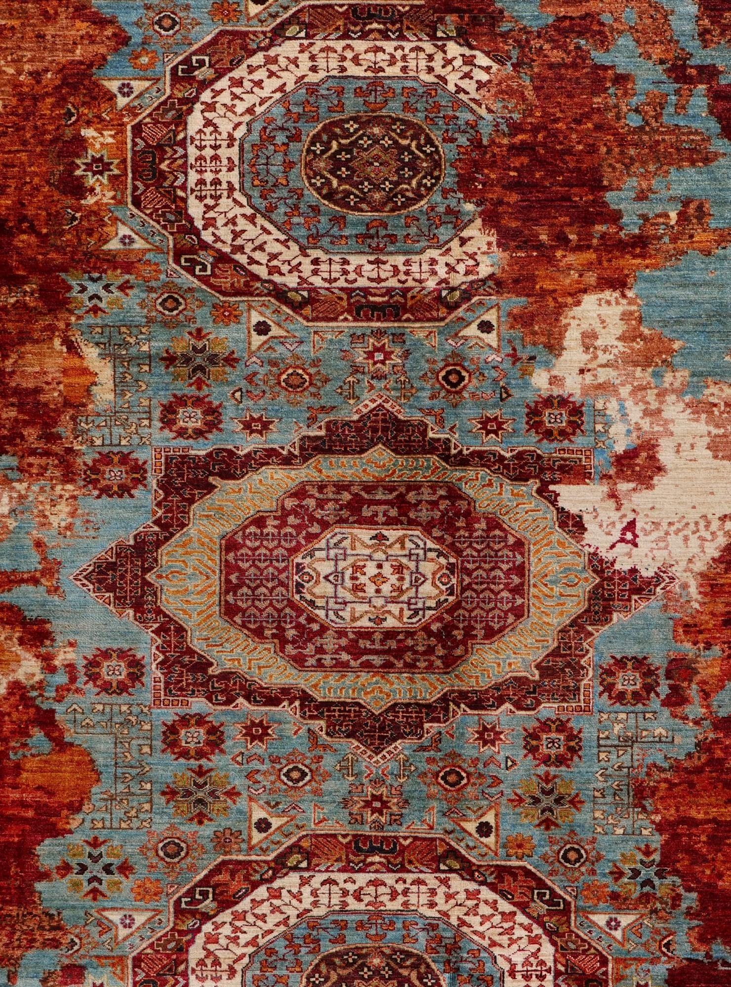 8' 5 x 10' 6 Hand Knotted Mamluk Ziegler Rug