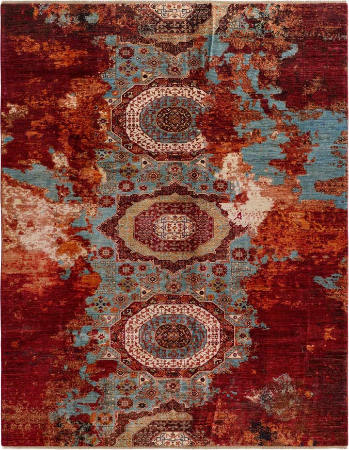 8' 5 x 10' 6 Hand Knotted Mamluk Ziegler Rug