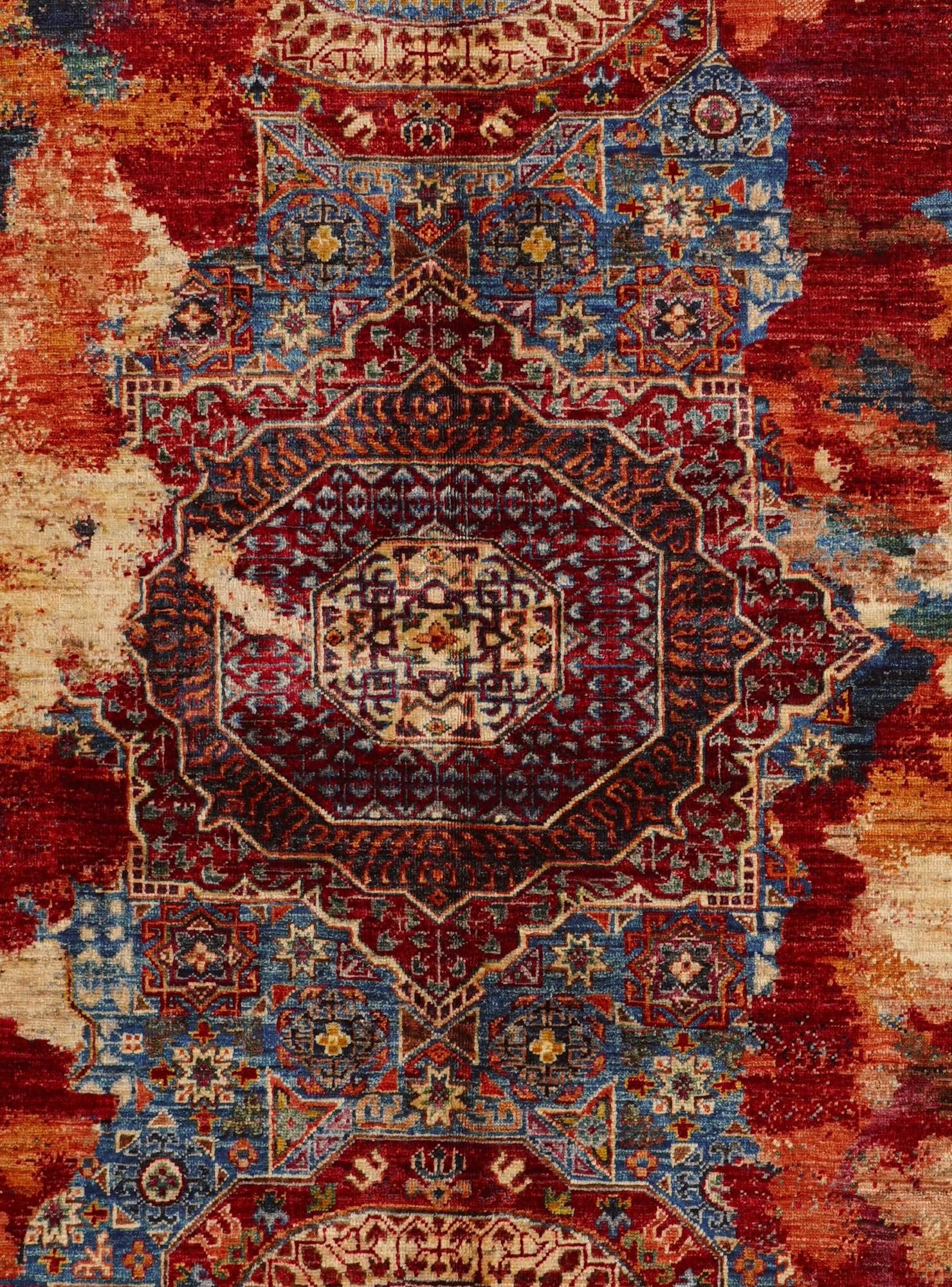 5' 8 x 8' Hand Knotted Mamluk Ziegler Rug