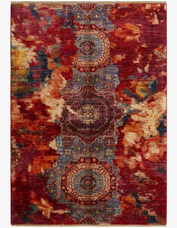 5' 8 x 8' Hand Knotted Mamluk Ziegler Rug