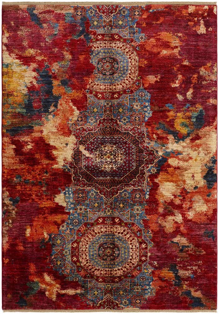 5' 8 x 8' Hand Knotted Mamluk Ziegler Rug