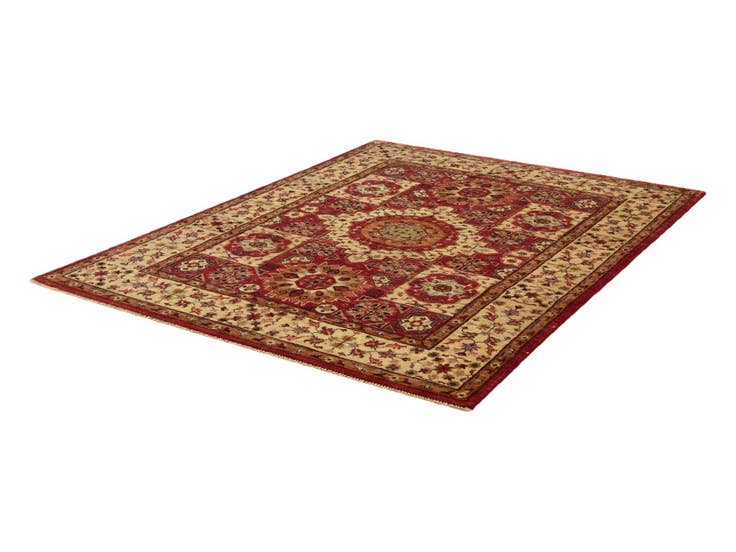 Detail image of 5' x 6' 7 Hand Knotted Mamluk Ziegler Rug