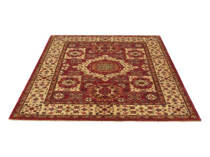 5' x 6' 7 Hand Knotted Mamluk Ziegler Rug
