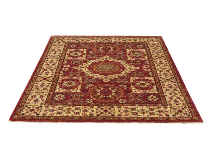 Detail image of 5' x 6' 7 Hand Knotted Mamluk Ziegler Rug