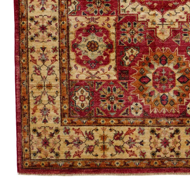 Detail image of 5' x 6' 7 Hand Knotted Mamluk Ziegler Rug