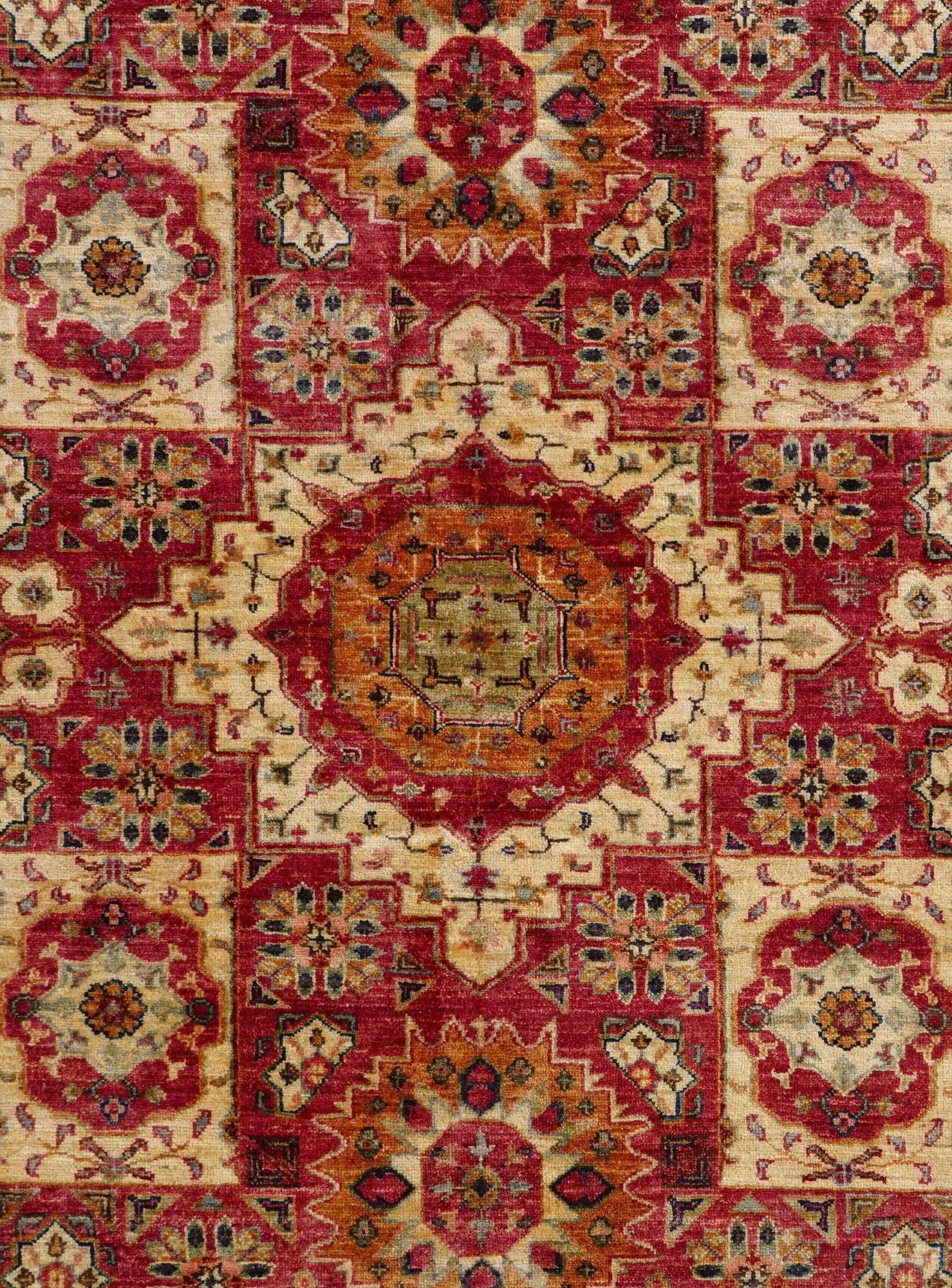 5' x 6' 7 Hand Knotted Mamluk Ziegler Rug